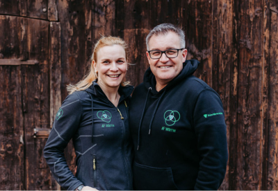 Alexander und Nadja Beck im AF-Wärme Outfit
